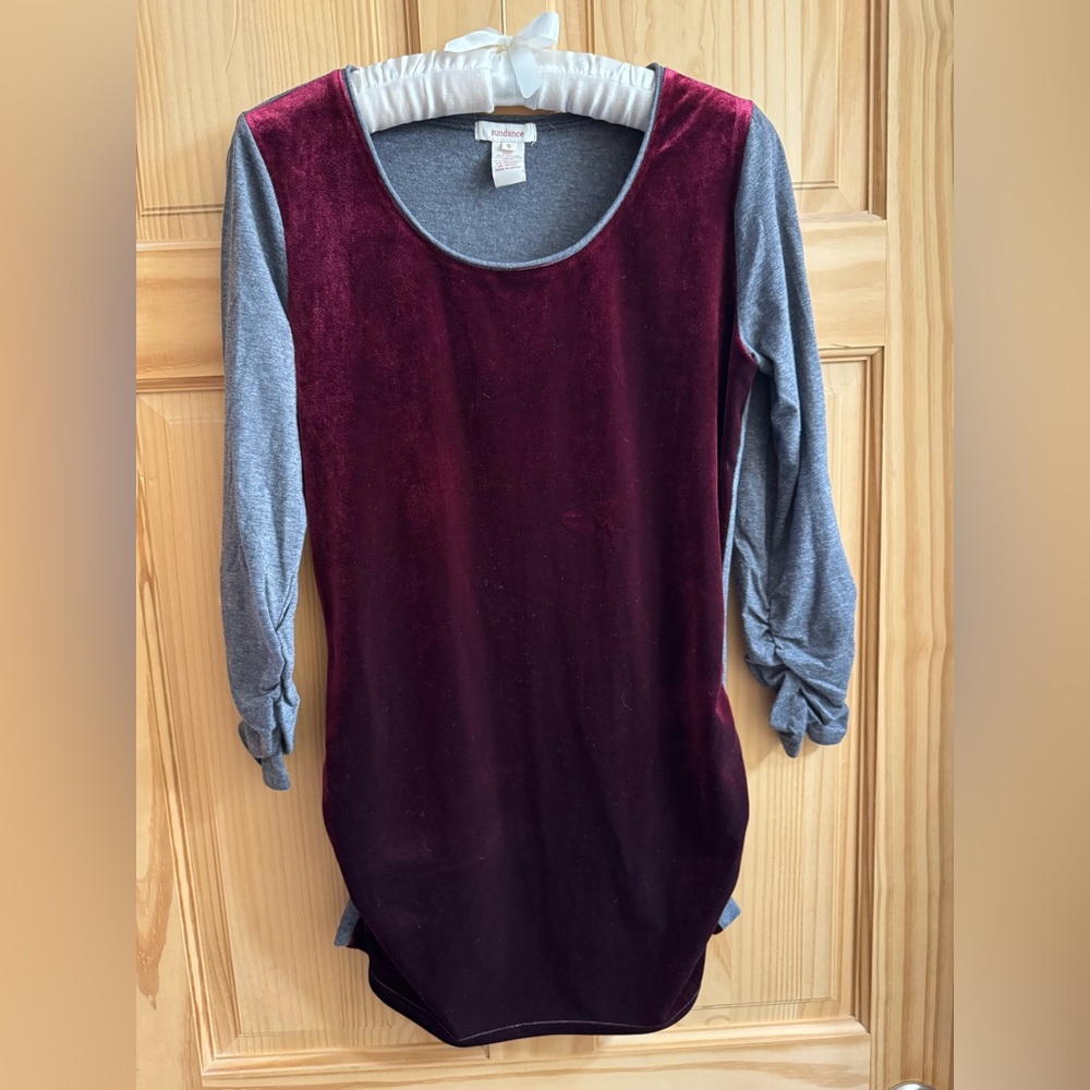 Sundance Velvet and Gray Top